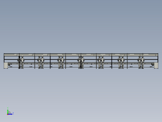 倍速链生产线 3D模型（SolidWorks设计，提供step(stp)_Sldprt文件）缩略图