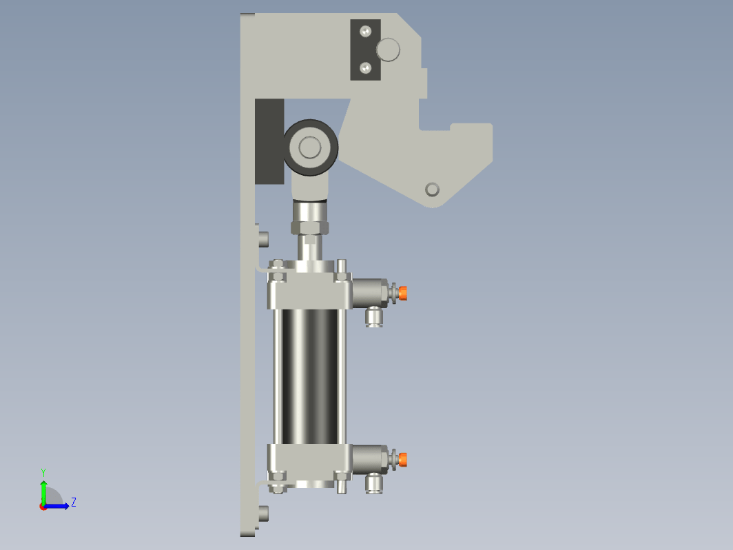 气压制动器的内部作用与水平气动气缸d40mm