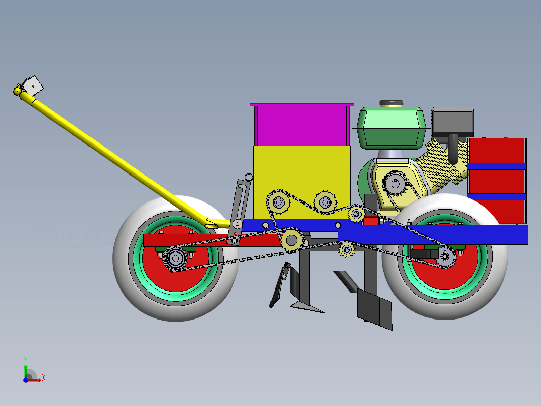 播种机机构设计（宝塔莱）sw+cad+说明书