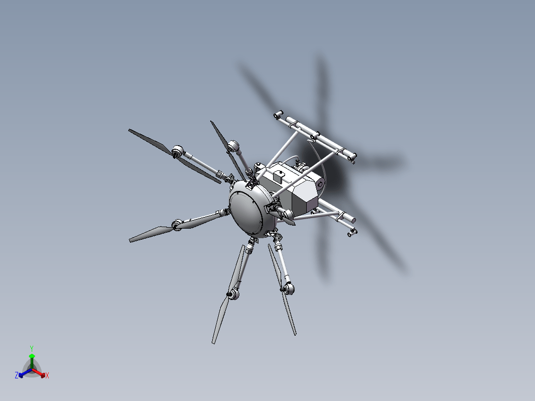 可折叠喷药无人机-植保无人机三维SW2018带参
