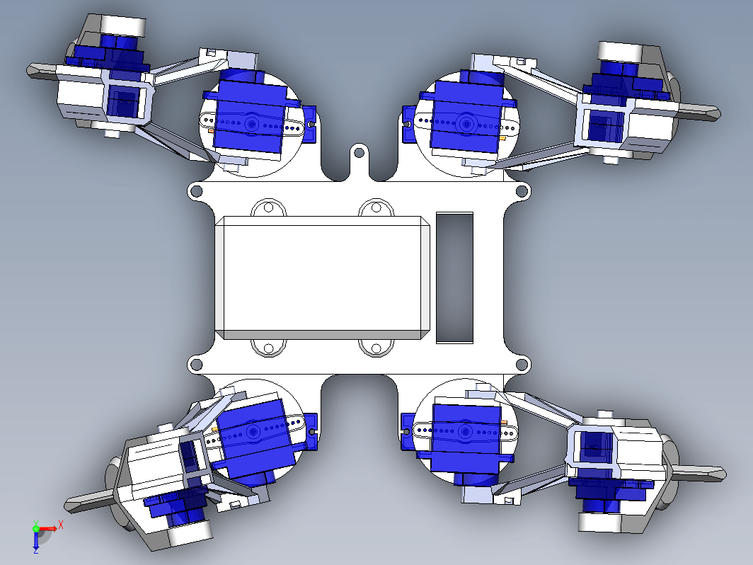 sef crawling四足爬行机器人