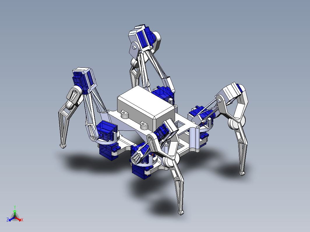 sef crawling四足爬行机器人