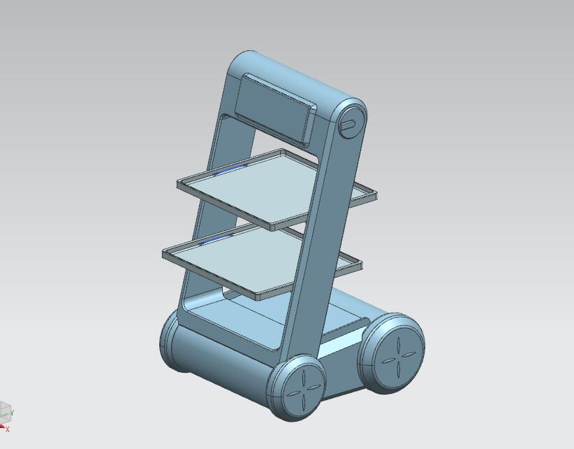 送餐机器人3D三维Step无参