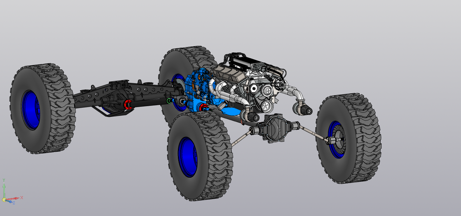 4wd Baja卡车底盘结构