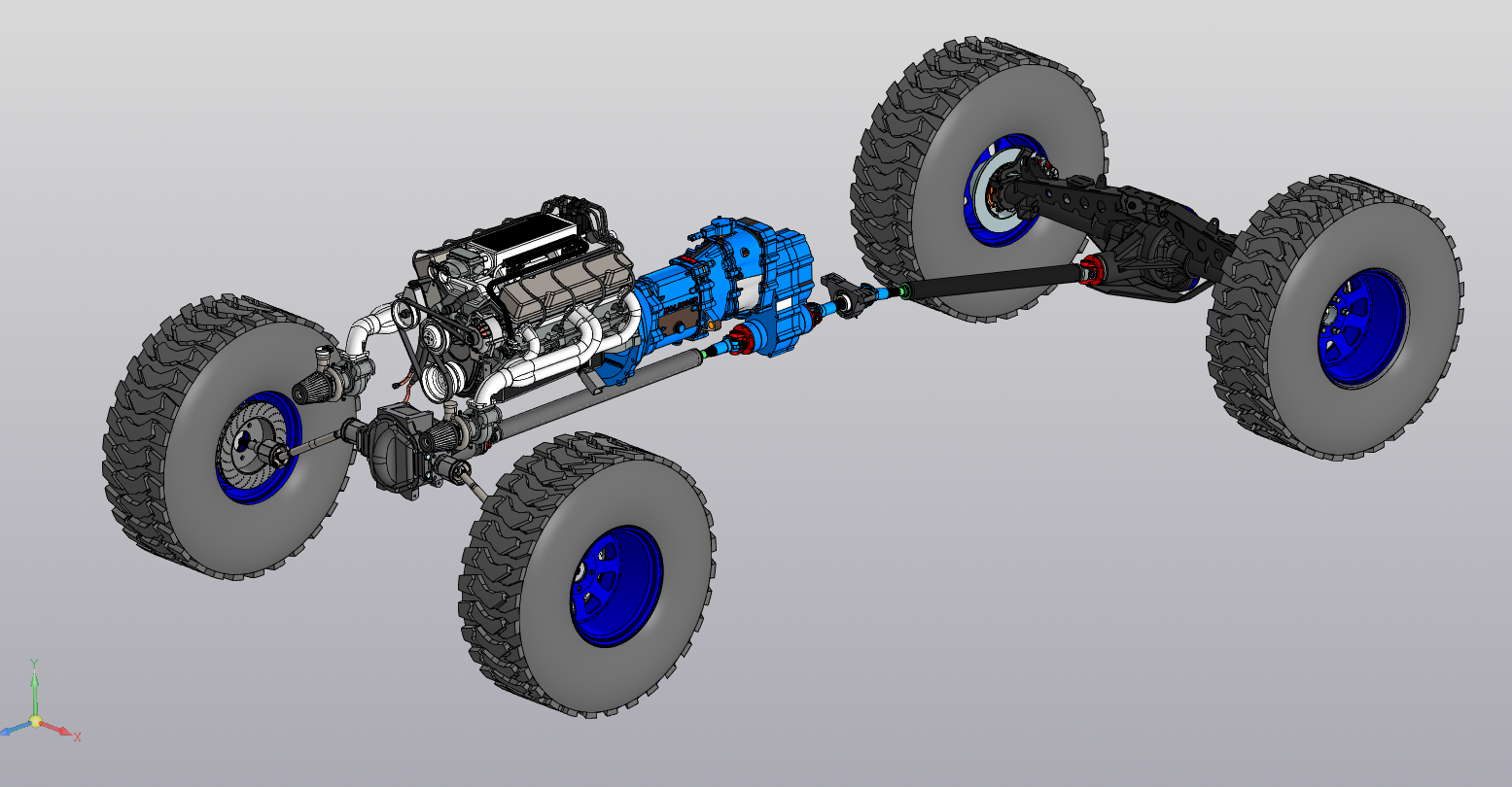 4wd Baja卡车底盘结构