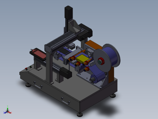 桌面式手机贴标贴膜设备
