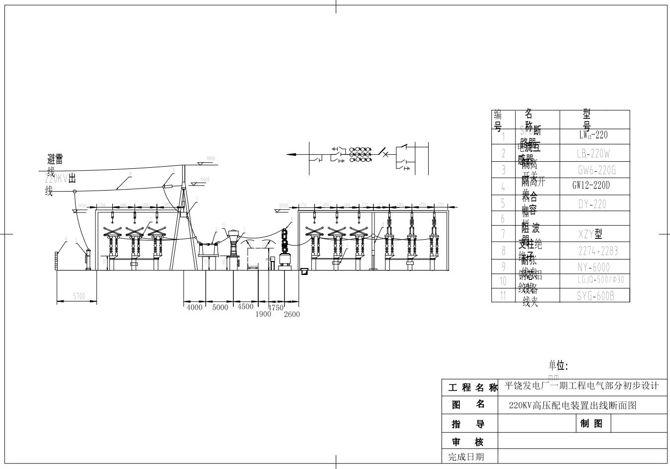 4×200MW火力发电厂一期工程电气设计CAD+说明