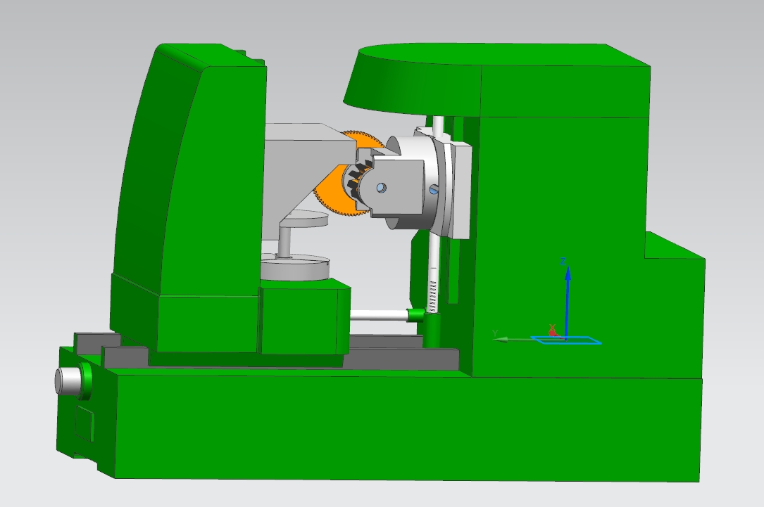 滚齿机模型零件+装配+仿真三维UG12.0