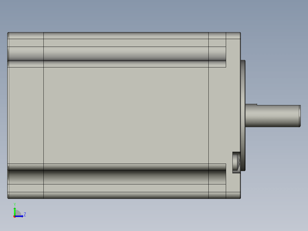YK57HB80-04A  57mm两相步进电机（3D）