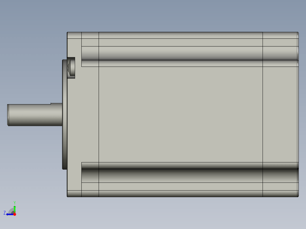 YK57HB80-04A  57mm两相步进电机（3D）