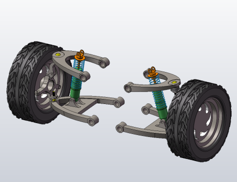 某型乘用车悬架系统开发与设计三维SW+CAD+说明