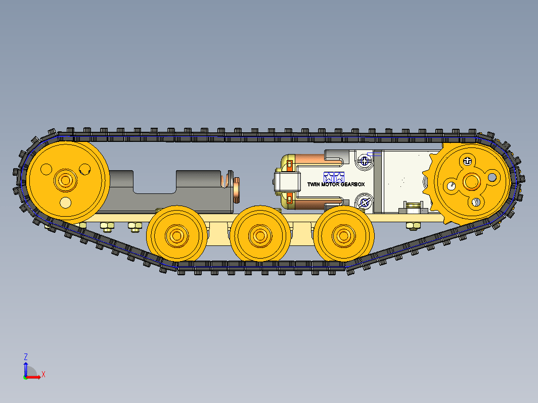 田宫模型履带轮轨道轮组设计