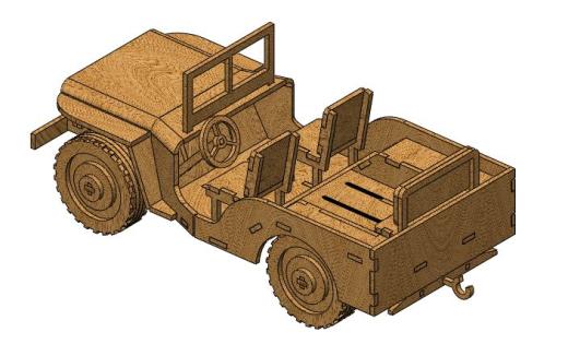 JEEP LASER CUT吉普车玩具拼装缩略图