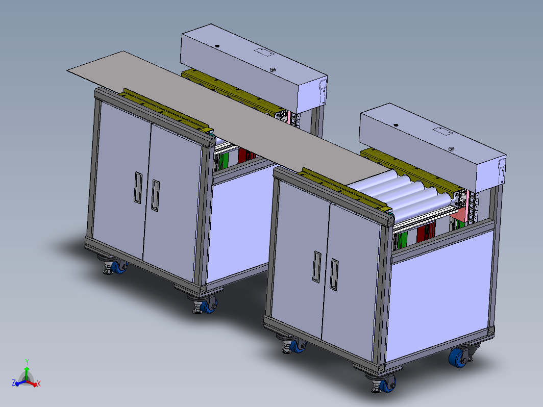 钢板输送机3D数模图