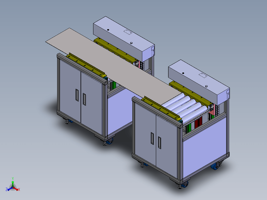 钢板输送机3D数模图