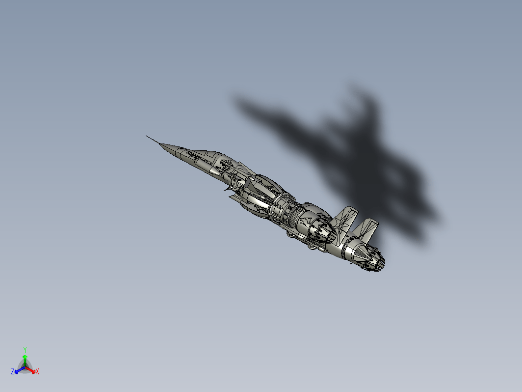 Superskywolf科幻太空战斗机模型