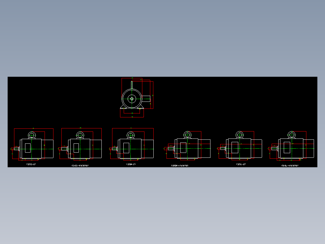 Y系列315电动机安装尺寸图
