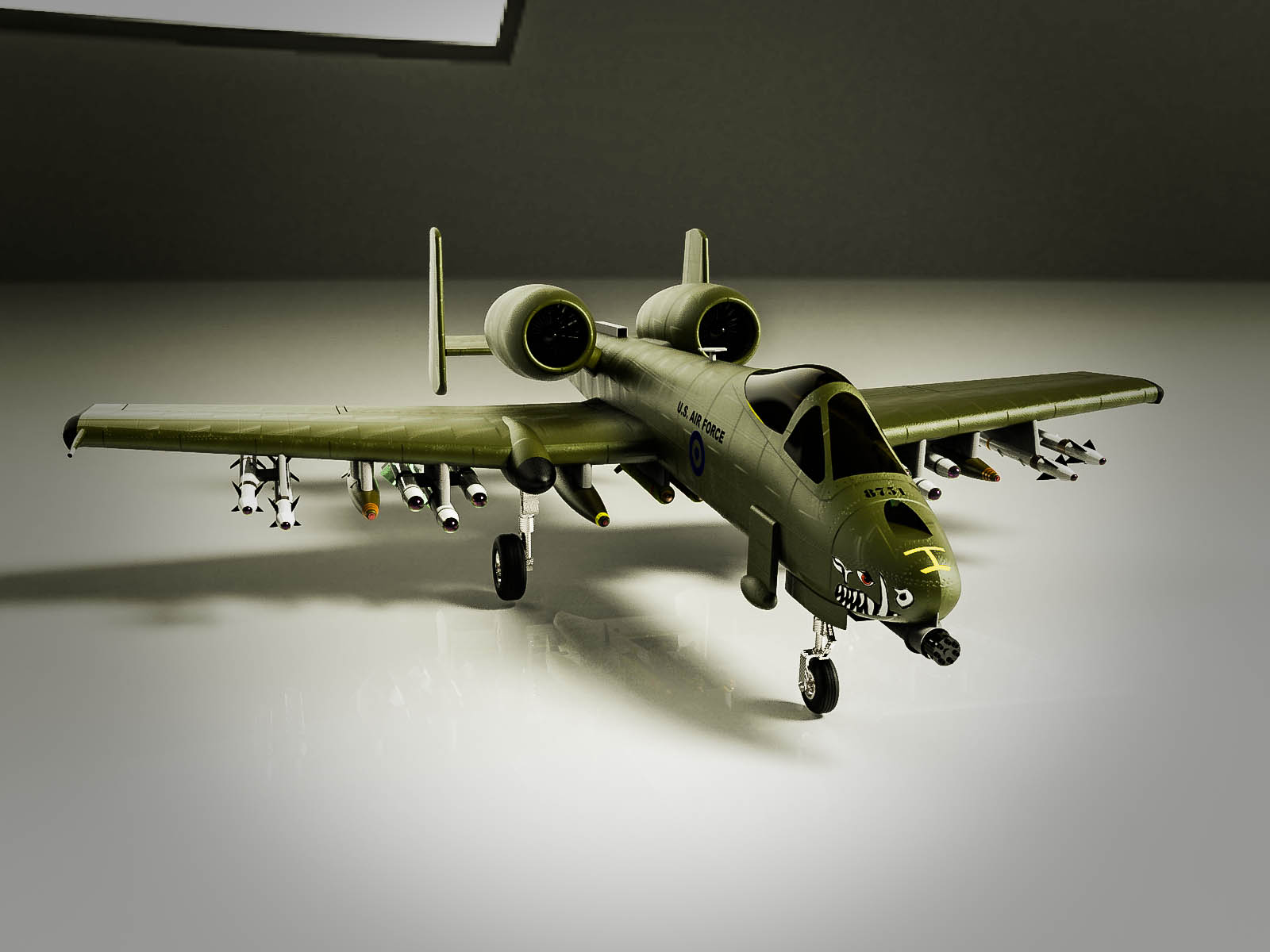 战斗机模型 A-10 thunderbolt ii