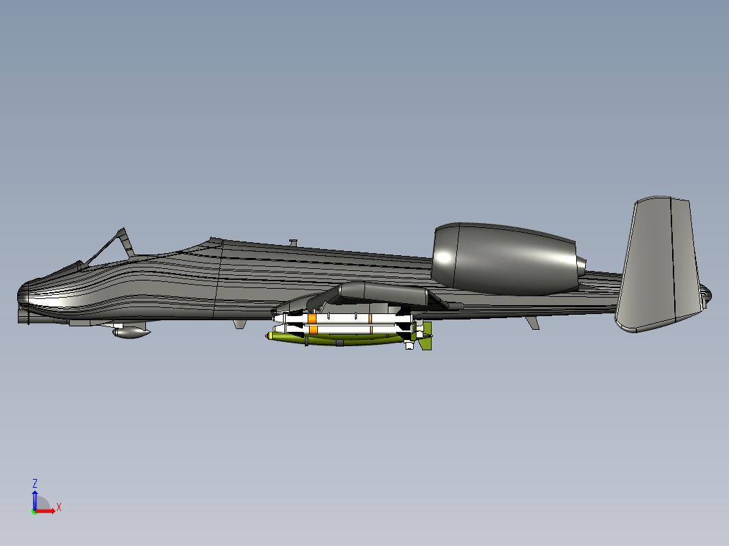 战斗机模型 A-10 thunderbolt ii