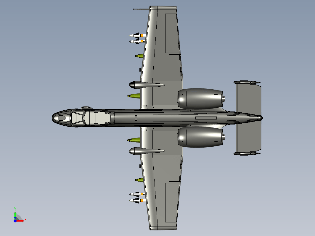 战斗机模型 A-10 thunderbolt ii