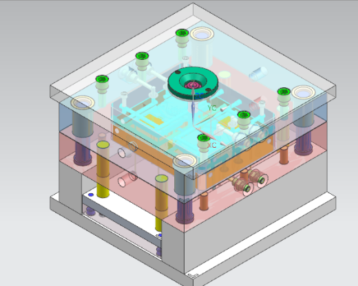 掌上宝游戏机下盖外壳注塑模具设计三维UG8.0带参+CAD+说明书缩略图
