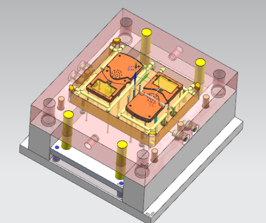 掌上宝游戏机下盖外壳注塑模具设计三维UG8.0带参+CAD+说明书缩略图