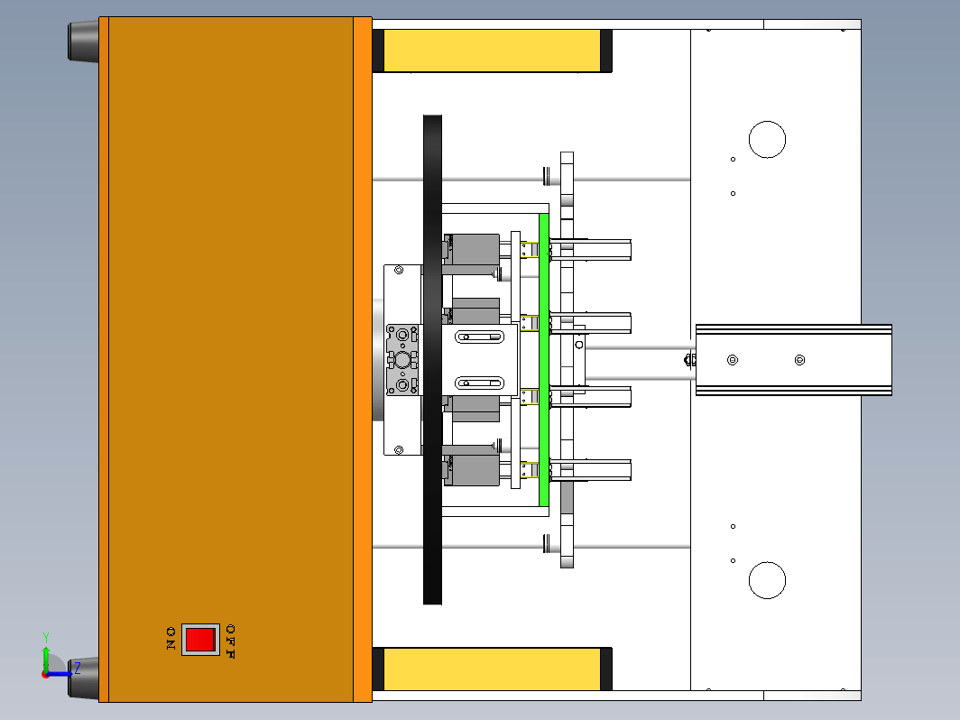 自动转盘测试治具通过旋转气缸旋转180度