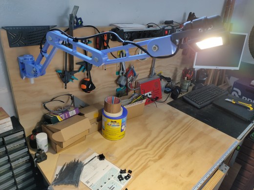 工作台伸缩臂台灯 lamp for workbench缩略图