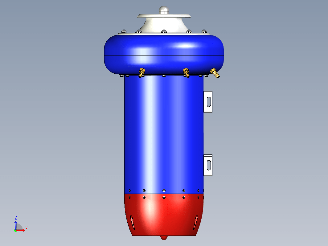 微型燃气轮机半剖结构 Mini Gas Turbine