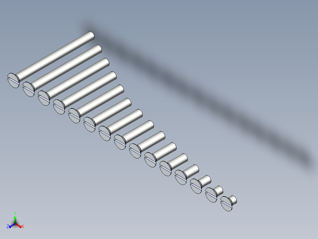 一字沉头螺钉 M8 x 10 至 100