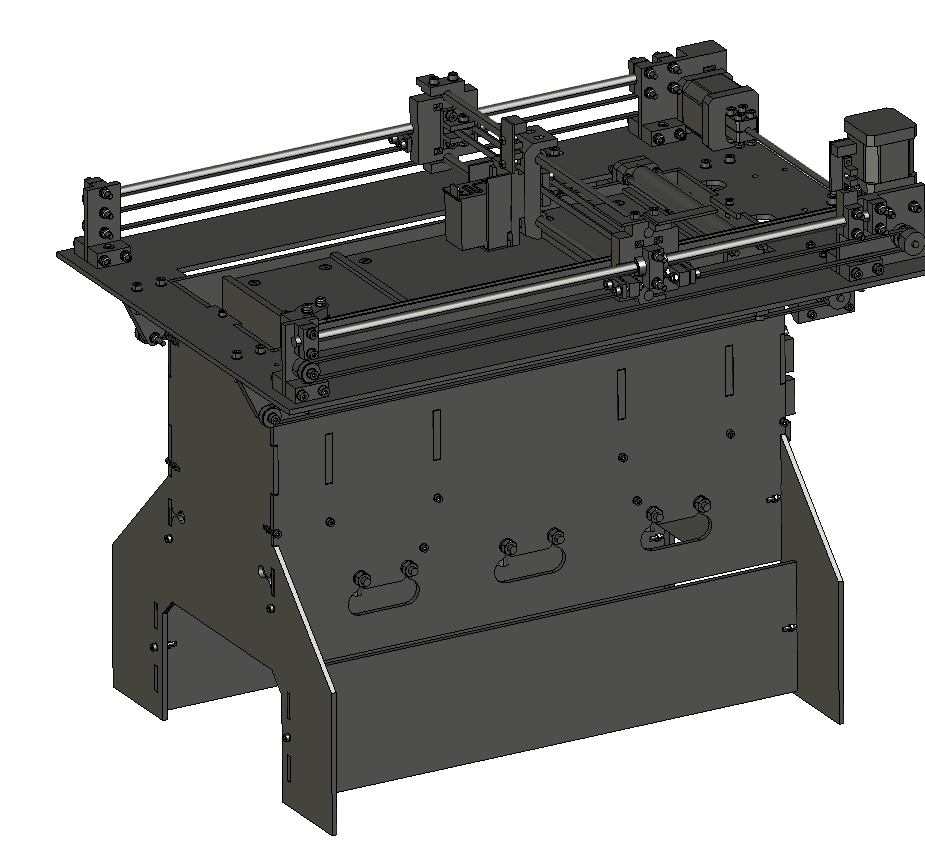 3D粉末材料打印机模型三维