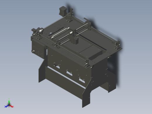 3D粉末材料打印机模型三维缩略图