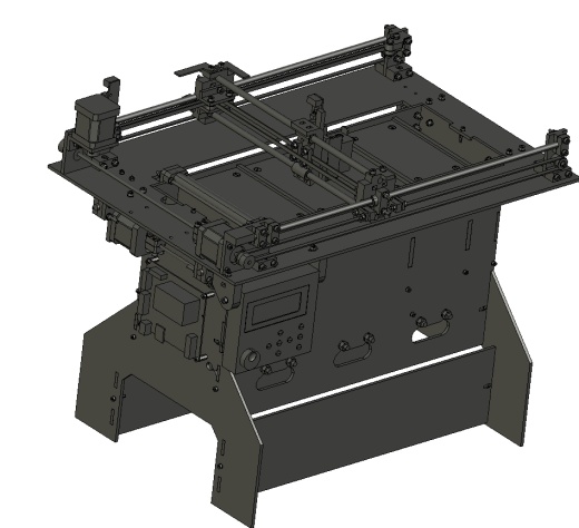 3D粉末材料打印机模型三维缩略图