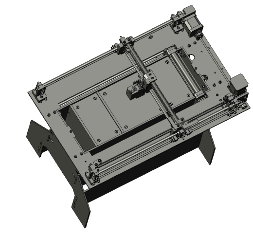 3D粉末材料打印机模型三维缩略图