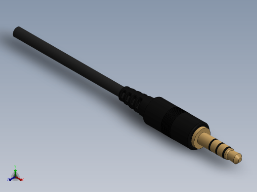 接插件  micro-jack-3-5mm-male-connector SW STP STL缩略图