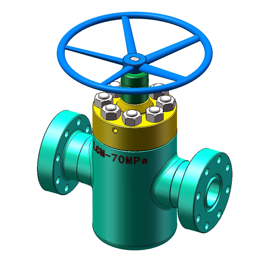 70MPa高压闸板阀三维SW2016带参