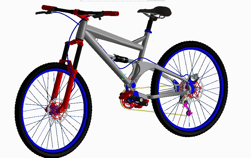 山地自行车 3D模型