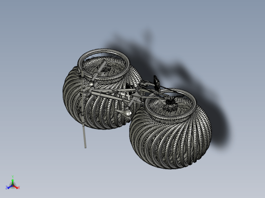山地自行车 3D模型缩略图