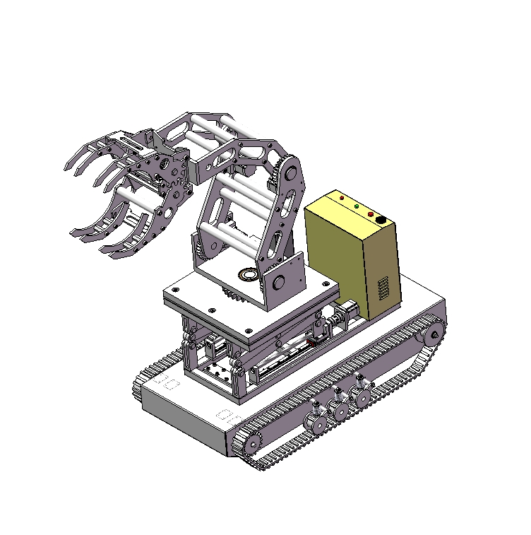 履带机械手三维SW2022带参