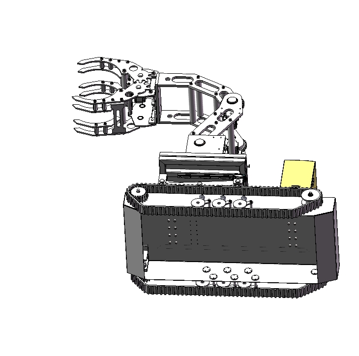 履带机械手三维SW2022带参