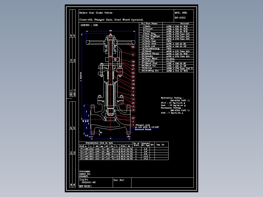 阀门 D23015-40