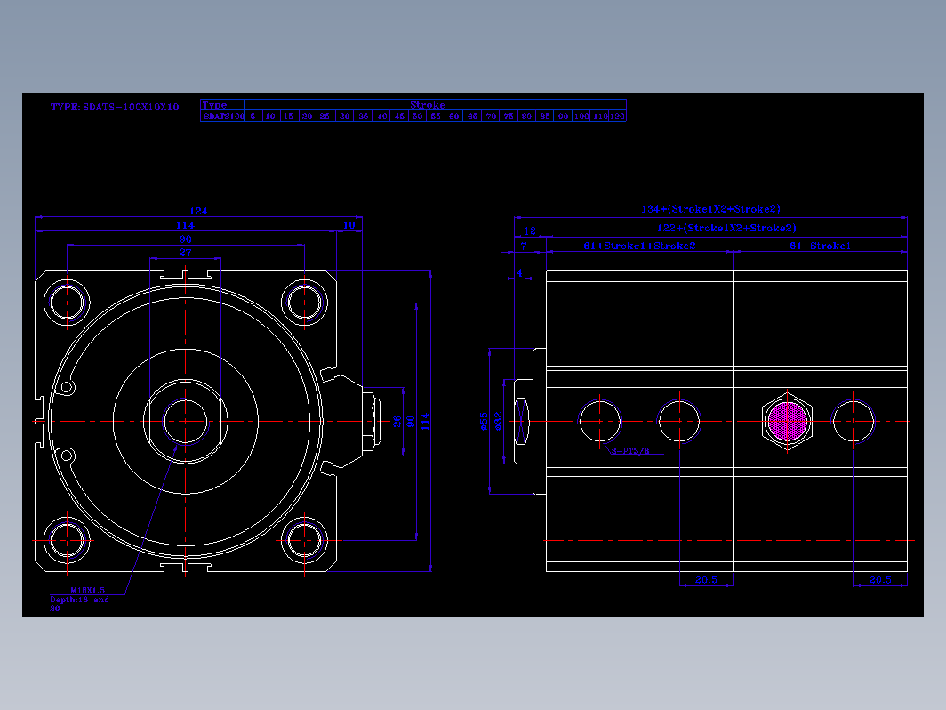 SDA气缸 83-SDAT-100-SN