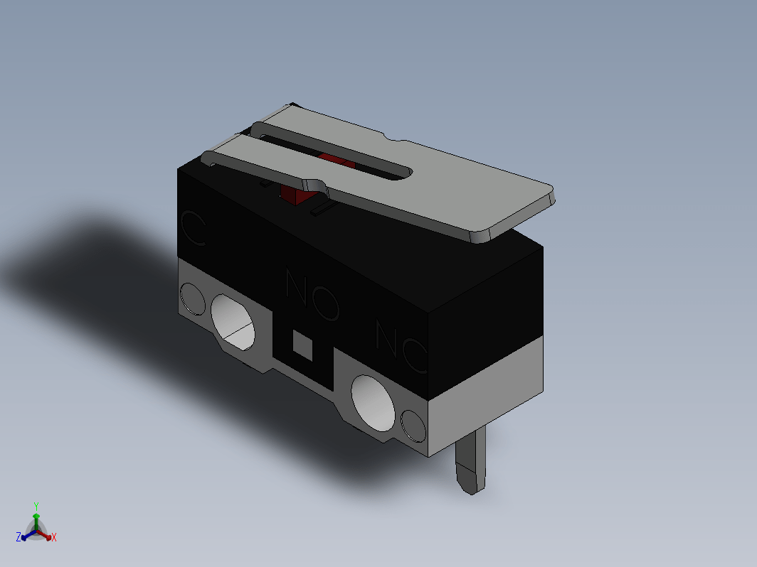 限位开关微动开关三维