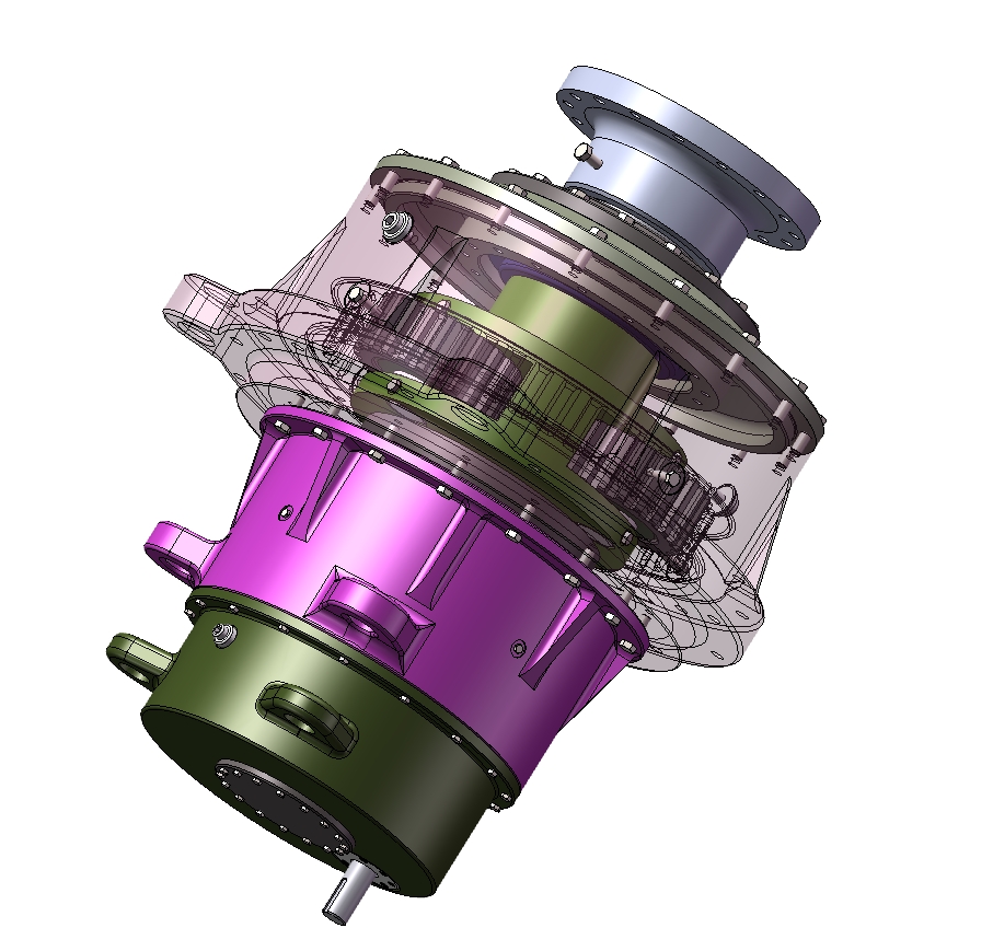 大功率风电齿轮箱设计三维SW2020带参+CAD+说明书