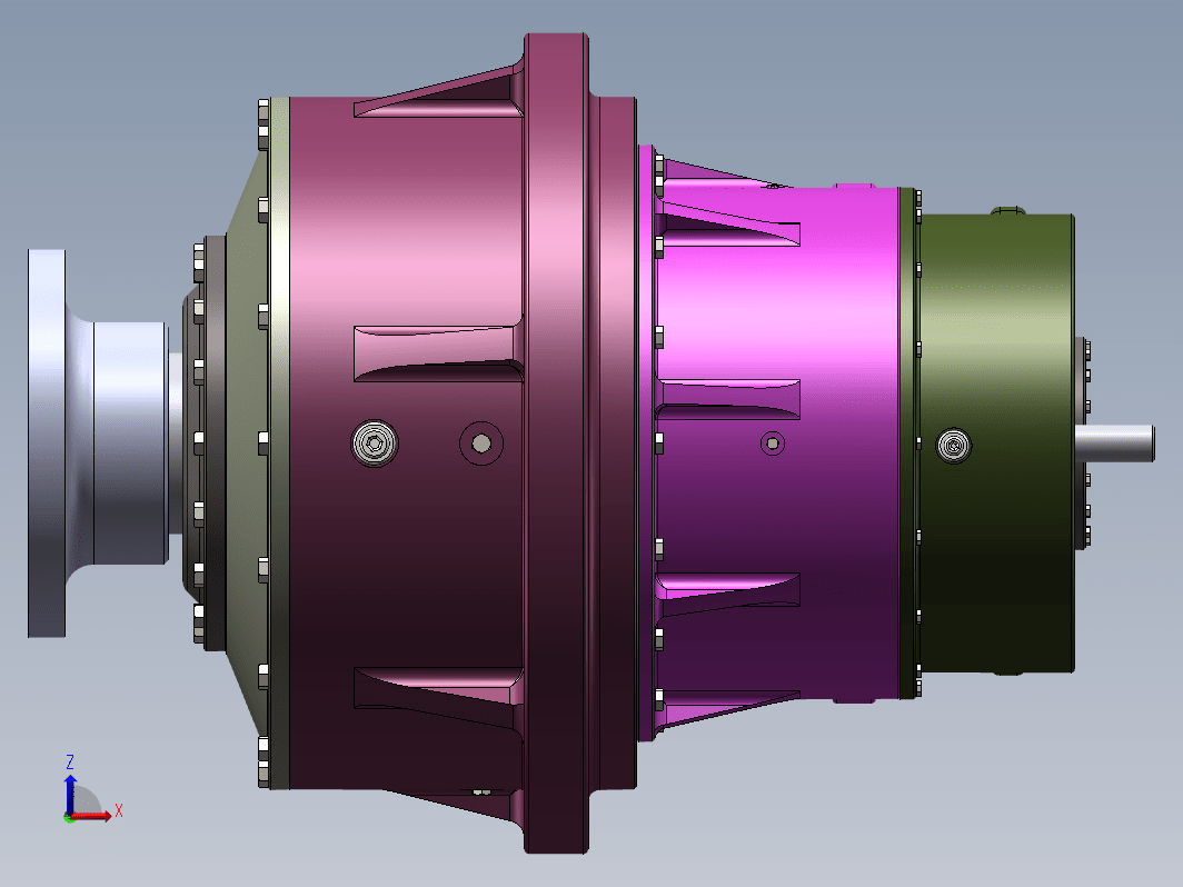 大功率风电齿轮箱设计三维SW2020带参+CAD+说明书