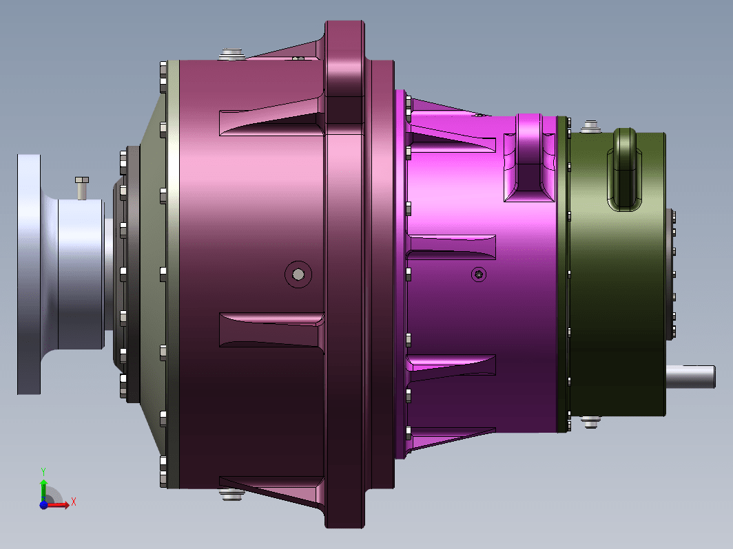 大功率风电齿轮箱设计三维SW2020带参+CAD+说明书