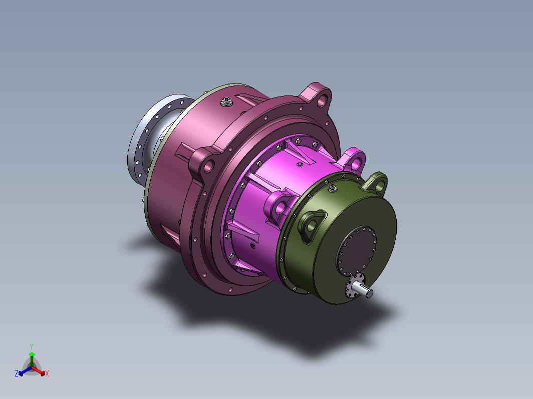 大功率风电齿轮箱设计三维SW2020带参+CAD+说明书