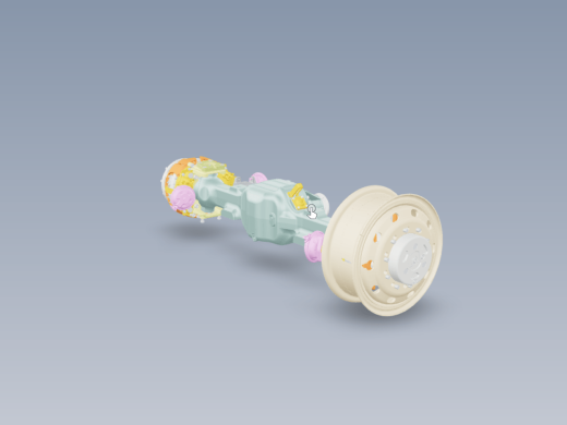 Steering axle with 4 air brakes转向轴缩略图