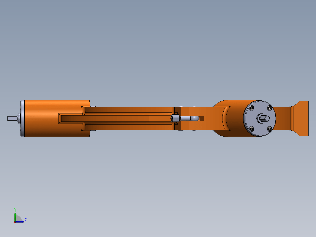 圆管旋转夹具模型