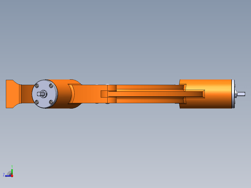 圆管旋转夹具模型